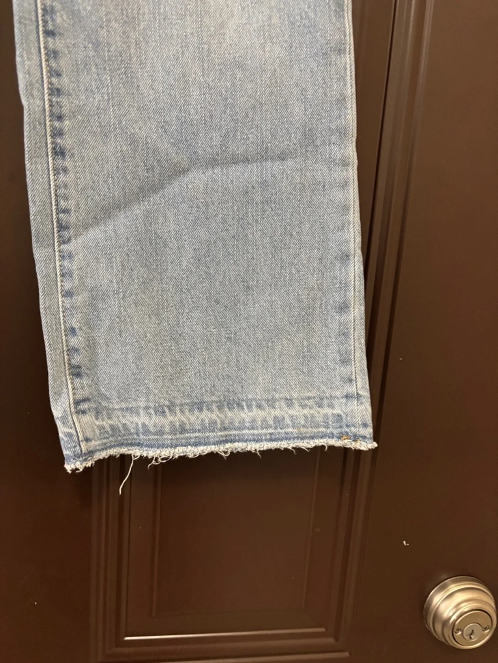 Old Navy Light Blue Wide-Leg Distressed Kids Jeans